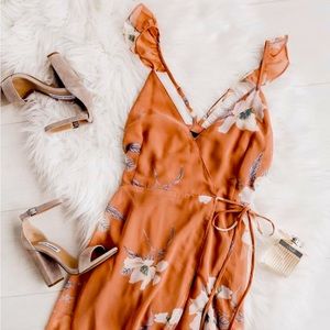 Floral high, low dress